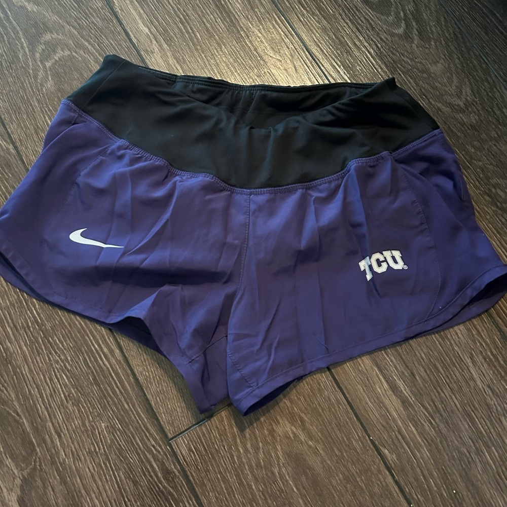 Purple and Black Nike Dri-Fit Women's Shorts